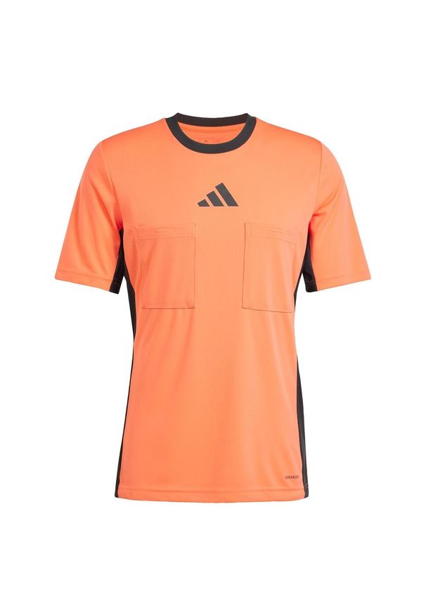 Adidas - Koszulka Referee 24. Kolor: pomarańczowy. Materiał: materiał. Sport: piłka nożna