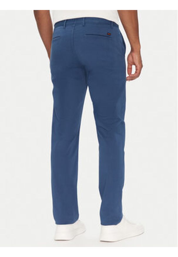 BOSS Chinosy 50510933 Niebieski Slim Fit. Kolor: niebieski. Materiał: bawełna