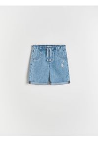 Reserved - Jeansowe szorty - niebieski. Kolor: niebieski. Materiał: jeans