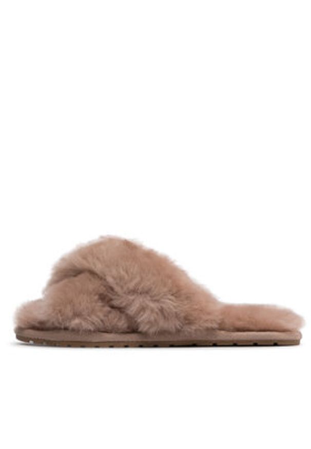 EMU Australia Kapcie Mayberry W11573 Beżowy. Kolor: beżowy. Materiał: skóra