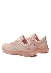 skechers - Skechers Sneakersy Bobs Geo-How Marvelous 117422/LTPK Różowy. Kolor: różowy. Materiał: skóra