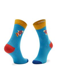 Happy-Socks - Happy Socks Zestaw 3 par wysokich skarpet dziecięcych XKAST08-2200 Kolorowy. Materiał: materiał. Wzór: kolorowy #5