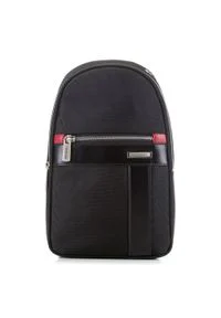 Wittchen - Męski plecak mini crossbody. Kolor: czarny. Materiał: nylon. Styl: sportowy #1