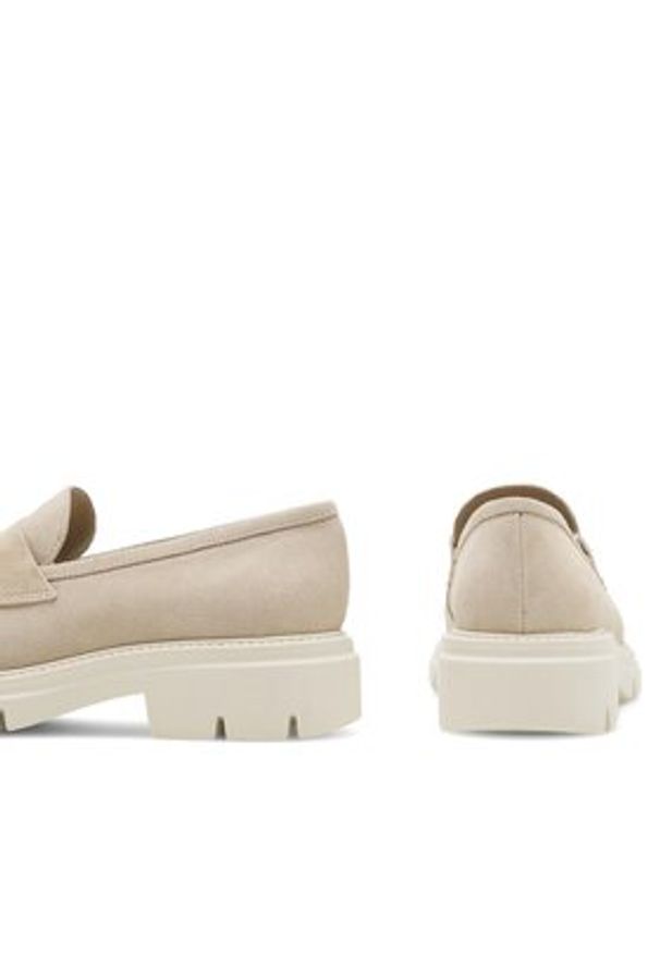 Gino Rossi Loafersy GRACE-E24-26372LM Beżowy. Kolor: beżowy. Materiał: zamsz, skóra
