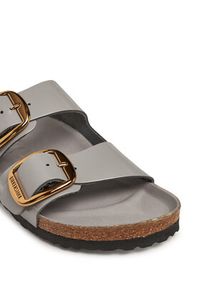 Birkenstock Klapki Arizona Big Buckle Hex 1029391 Szary. Kolor: szary. Materiał: skóra #3