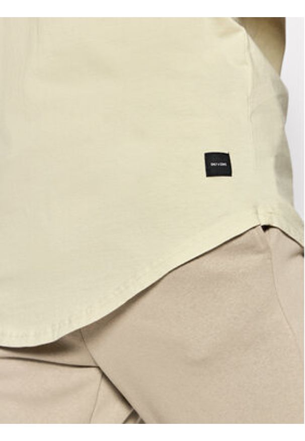 Only & Sons T-Shirt Matt 22002973 Beżowy Regular Fit. Kolor: beżowy. Materiał: bawełna