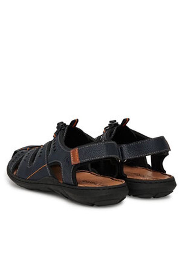 Rieker Sandały 22021-14 Czarny. Kolor: czarny. Materiał: syntetyk