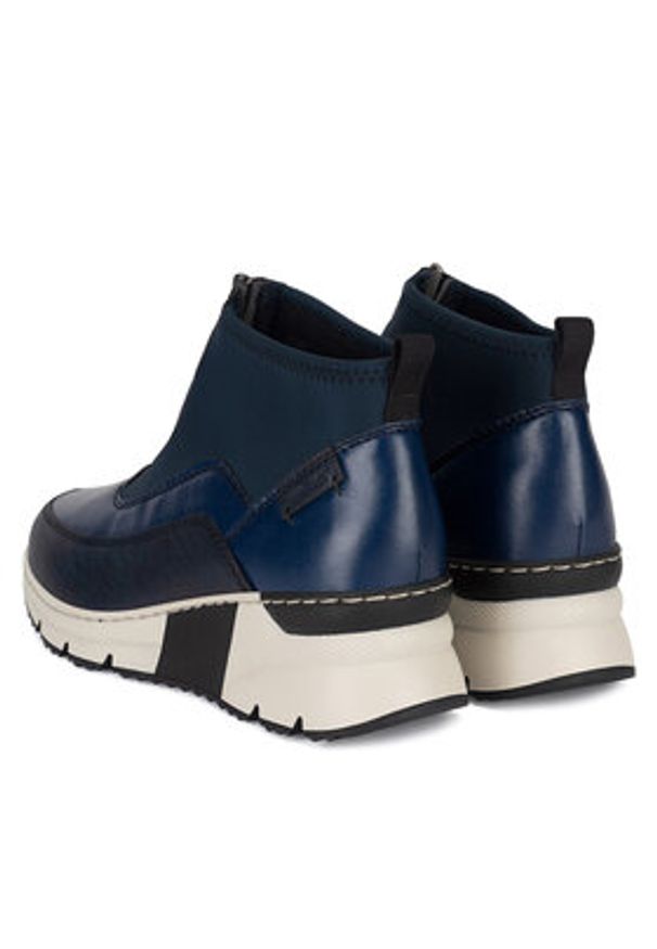 Rieker Sneakersy N6352-14 Niebieski. Kolor: niebieski. Materiał: materiał