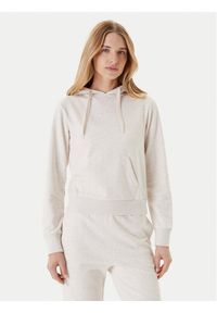 Guess Bluza O5RQ02 KCO31 Beżowy Regular Fit. Kolor: beżowy. Materiał: bawełna