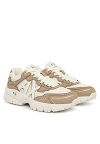 Armani Exchange Sneakersy XW002153 AF22757 MZ285 Beżowy. Kolor: beżowy. Materiał: skóra #5