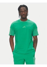 Adidas - adidas Szorty sportowe ALL SZN French Terry Colorblock JN9485 Zielony Regular Fit. Kolor: zielony. Materiał: bawełna. Styl: sportowy