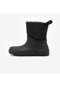 quechua - Śniegowce turystyczne dla dzieci Quechua SH100 mid Warm. Kolor: czarny. Szerokość cholewki: normalna. Sezon: zima. Sport: turystyka piesza