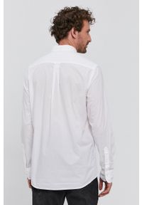 GANT - Gant Koszula bawełniana męska kolor biały regular z kołnierzykiem button-down. Okazja: na co dzień. Typ kołnierza: button down. Kolor: biały. Materiał: bawełna. Długość rękawa: długi rękaw. Długość: długie. Styl: casual #4