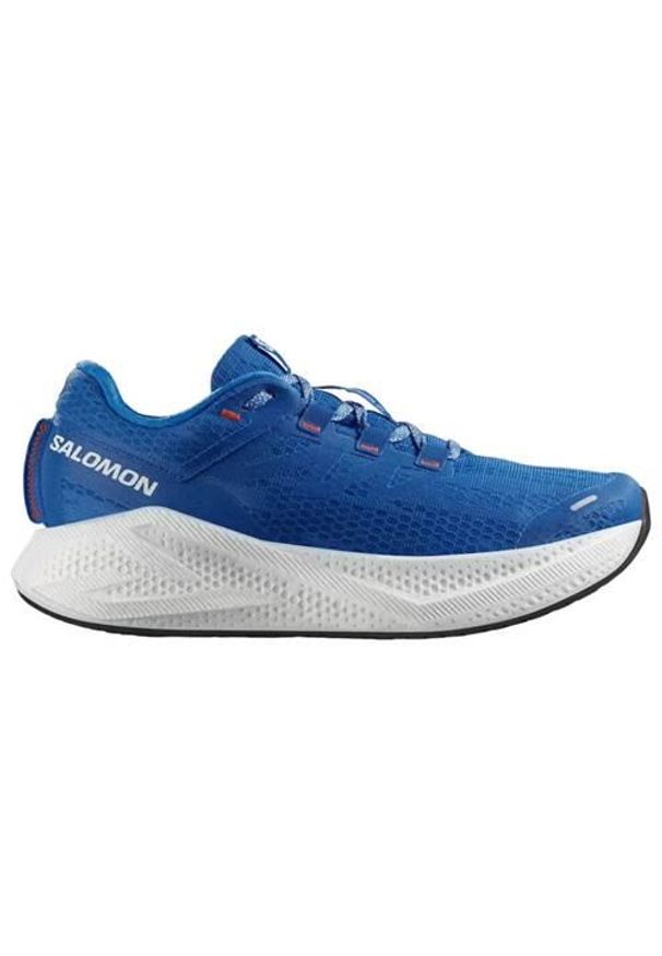salomon - Buty do biegania męskie Salomon Aero Glide 3. Kolor: niebieski. Materiał: materiał, syntetyk. Szerokość cholewki: normalna
