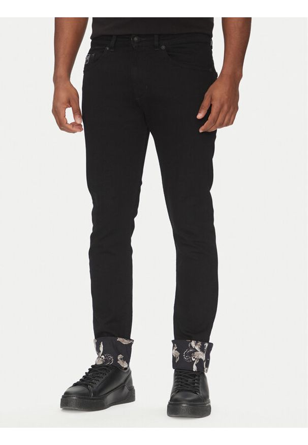 Versace Jeans Couture Jeansy 78GAB5DC Czarny Slim Fit. Kolor: czarny