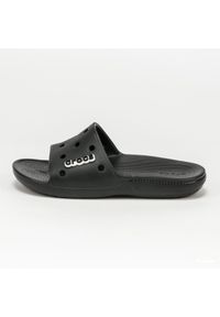 Klapki męskie Crocs Classic Slide. Zapięcie: bez zapięcia. Kolor: czarny. Materiał: syntetyk, materiał. Szerokość cholewki: normalna. Sport: turystyka piesza, pływanie