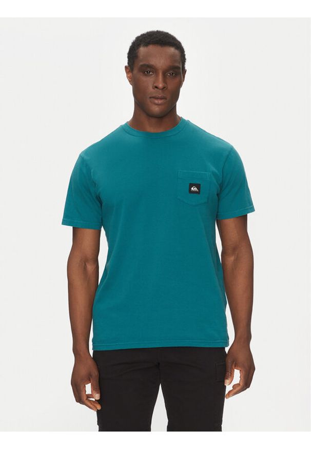 Quiksilver T-Shirt EQYZT08035 Zielony Regular Fit. Kolor: zielony. Materiał: bawełna