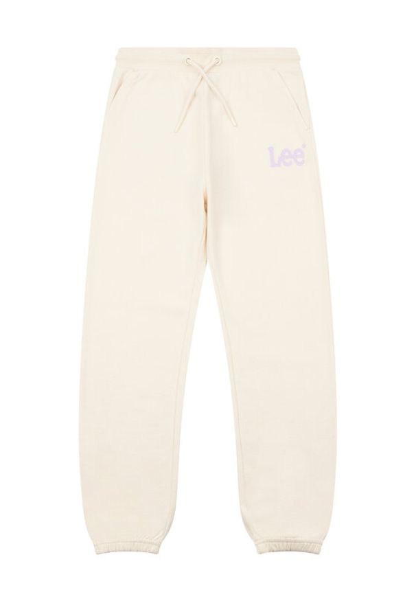 Lee Spodnie dresowe Wobbly Graphic LEG5001 Beżowy. Kolor: beżowy. Materiał: bawełna