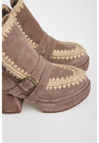 Mou - Botki damskie skórzane MOU. Materiał: skóra #2