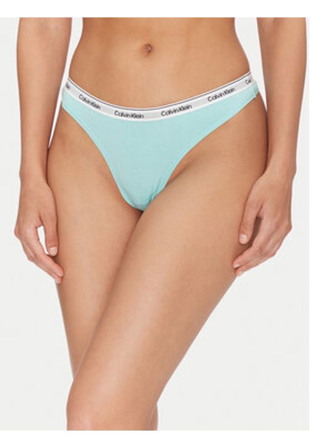 Calvin Klein Underwear Komplet 3 par stringów 000QD5209E Kolorowy. Materiał: bawełna. Wzór: kolorowy