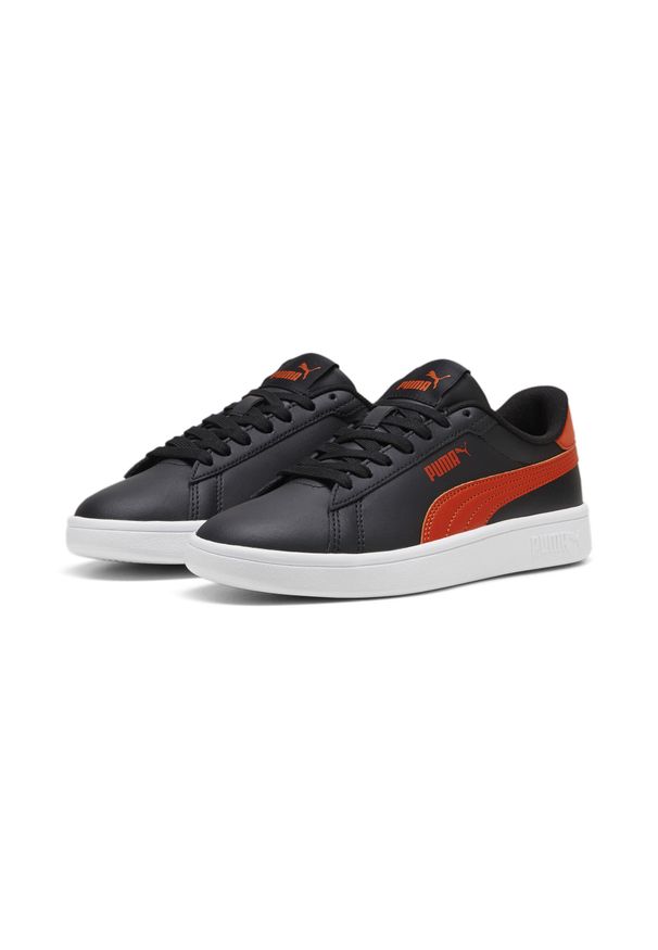 Puma - Młodzieżowe skórzane sneakersy Smash 3.0 PUMA. Kolor: czerwony, wielokolorowy, czarny. Materiał: skóra. Sport: turystyka piesza