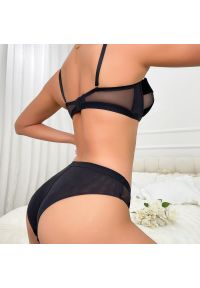 Intica - Komplet bielizny modelujący z biustonoszem i figami Shaniya. Kolor: różowy. Materiał: tkanina. Wzór: aplikacja #6