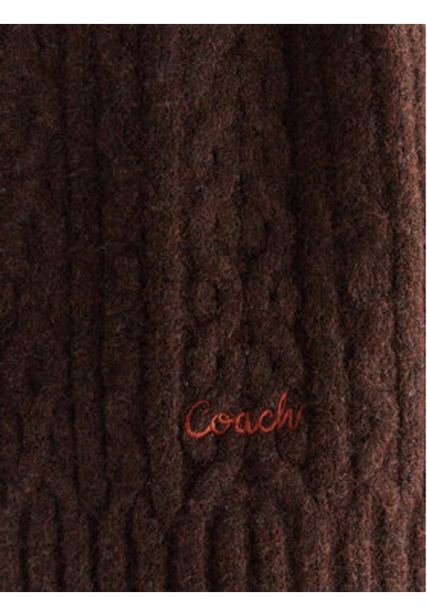 Coach Szalik CCL89 Brązowy. Kolor: brązowy. Materiał: poliester
