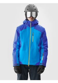 4f - Kurtka narciarska 4FPro membrana Dermizax 20000 męska - niebieska. Kolor: niebieski. Materiał: poliester, tkanina, materiał, neopren, mesh. Technologia: Dermizax. Sezon: zima. Sport: narciarstwo #1