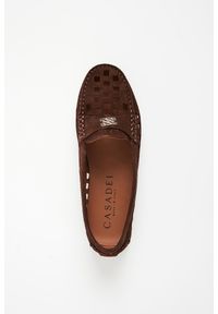 Casadei - Mokasyny damskie skórzane CASADEI. Materiał: skóra #5