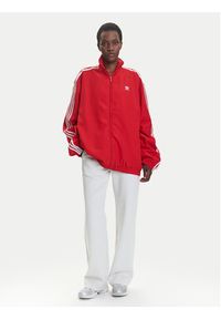 Adidas - adidas Bluza Adilenium Season 3 JD3393 Czerwony Oversize. Kolor: czerwony. Materiał: syntetyk
