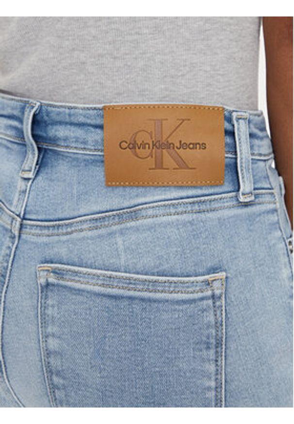 Calvin Klein Jeans Jeansy J20J225117 Niebieski Skinny Fit. Kolor: niebieski