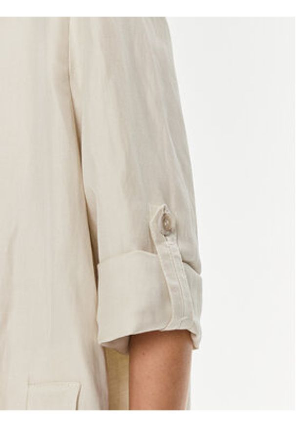 Marella Trencz Appia 2413121015 Beżowy Regular Fit. Kolor: beżowy. Materiał: wiskoza, len