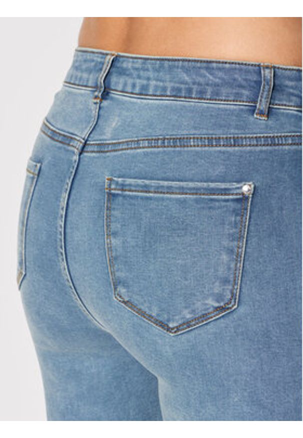 Morgan Jeansy 221-PHARO Niebieski Skinny Fit. Kolor: niebieski