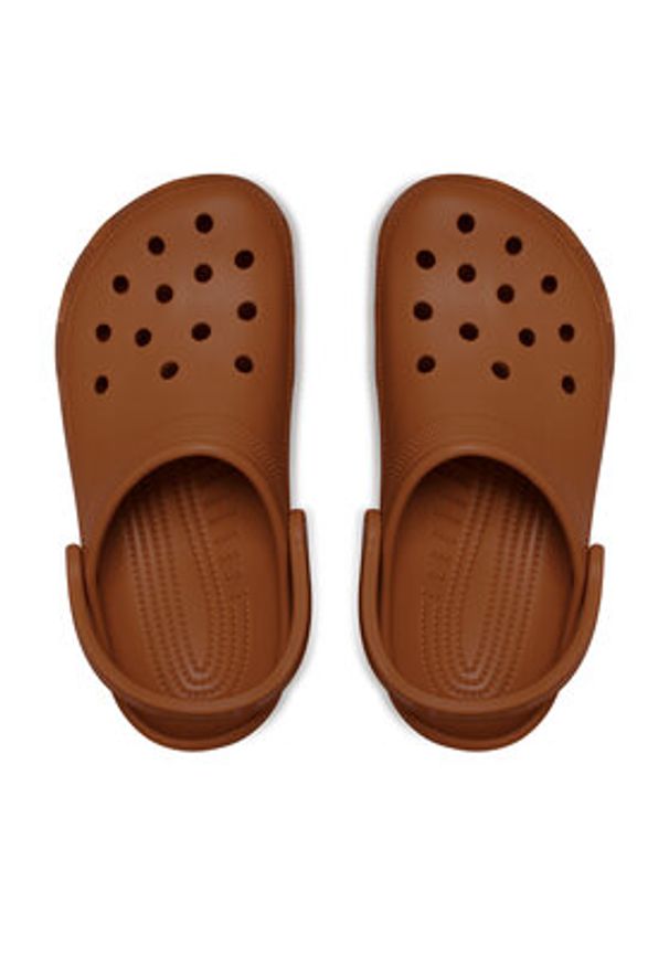 Crocs Klapki Classic 10001 Brązowy. Kolor: brązowy
