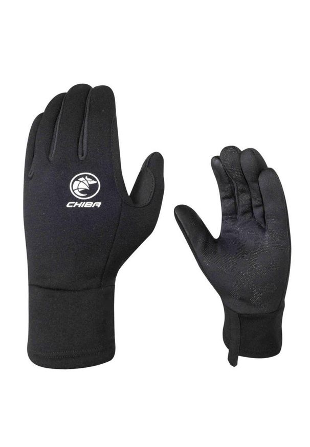 CHIBA - Rękawiczki sportowe unisex Chiba Polarfleece. Kolor: czarny. Sezon: zima. Sport: kolarstwo