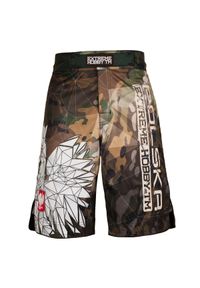 Spodenki do Grapplingu MMA BJJ K1 męskie EXTREME HOBBY POLSKA CAMO. Kolor: zielony, wielokolorowy, brązowy. Materiał: poliester