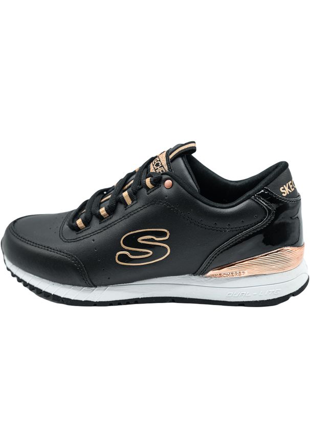 skechers - Skechers Delightfully Og, Czarny. Zapięcie: sznurówki. Kolor: czarny, wielokolorowy. Materiał: skóra, materiał. Szerokość cholewki: normalna. Sport: turystyka piesza