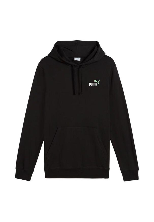 Puma - Męska Bluza Z Kapturem Ess 2 Color Small No 1. Typ kołnierza: kaptur. Kolor: czarny
