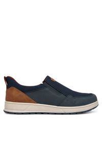 Bugatti Półbuty 335-AFB6A-5000 Granatowy. Kolor: niebieski. Materiał: materiał #1