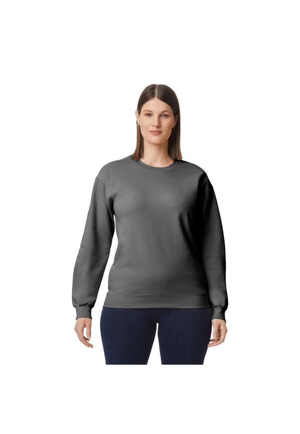 GILDAN - Bluza Polarowa Unisex Dla Dorosłych Softstyle O Średniej Gramaturze. Kolor: brązowy, wielokolorowy, szary. Materiał: polar