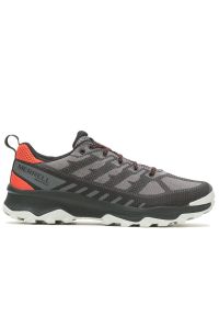 Buty męskie Merrell Speed Eco WP J036999 - szare. Okazja: na co dzień. Zapięcie: sznurówki. Kolor: szary. Materiał: materiał, żakard, dresówka, guma. Szerokość cholewki: normalna