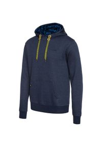 Bluza turystyczna męska Viking Laxa Bamboo z kapturem. Typ kołnierza: kaptur. Kolor: niebieski. Styl: sportowy. Sport: turystyka piesza