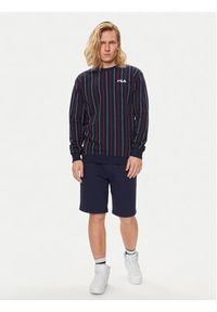 Fila Bluza FAM0656 Granatowy Regular Fit. Kolor: niebieski. Materiał: bawełna #4