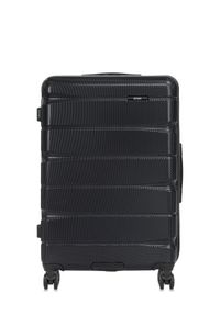 Ochnik - Komplet walizek na kółkach 19'/24'/28'. Kolor: czarny. Materiał: materiał, poliester, guma #9