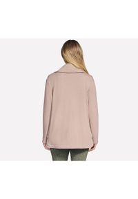 skechers - Kurtka Skechers GO SNUGGLE Tunic Full Zip Jacket, Kobiety. Kolor: różowy. Materiał: puch, poliester, materiał. Sport: turystyka piesza