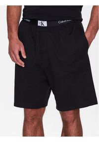 Calvin Klein Underwear Szorty piżamowe 000NM2417E Czarny Regular Fit. Kolor: czarny. Materiał: bawełna