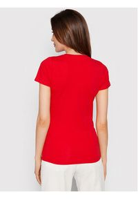 Pepe Jeans T-Shirt New Virginia PL505202 Czerwony Slim Fit. Kolor: czerwony. Materiał: bawełna