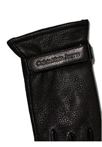 Calvin Klein Rękawiczki Męskie Inst K50K512466 Czarny. Kolor: czarny. Materiał: skóra