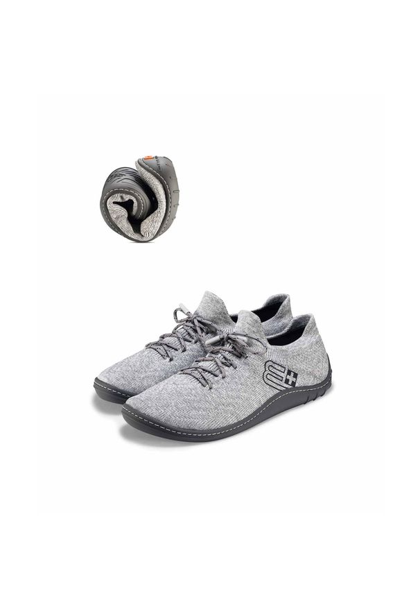 Buty Do Chodzenia Damskie Brubeck Merino Barefoot. Kolor: szary. Sport: turystyka piesza