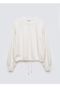 Big-Star - Bluza damska z wiskozy kremowa Lunara 102. Okazja: do domu. Kolor: kremowy. Materiał: wiskoza. Długość: długie. Styl: elegancki, sportowy #7